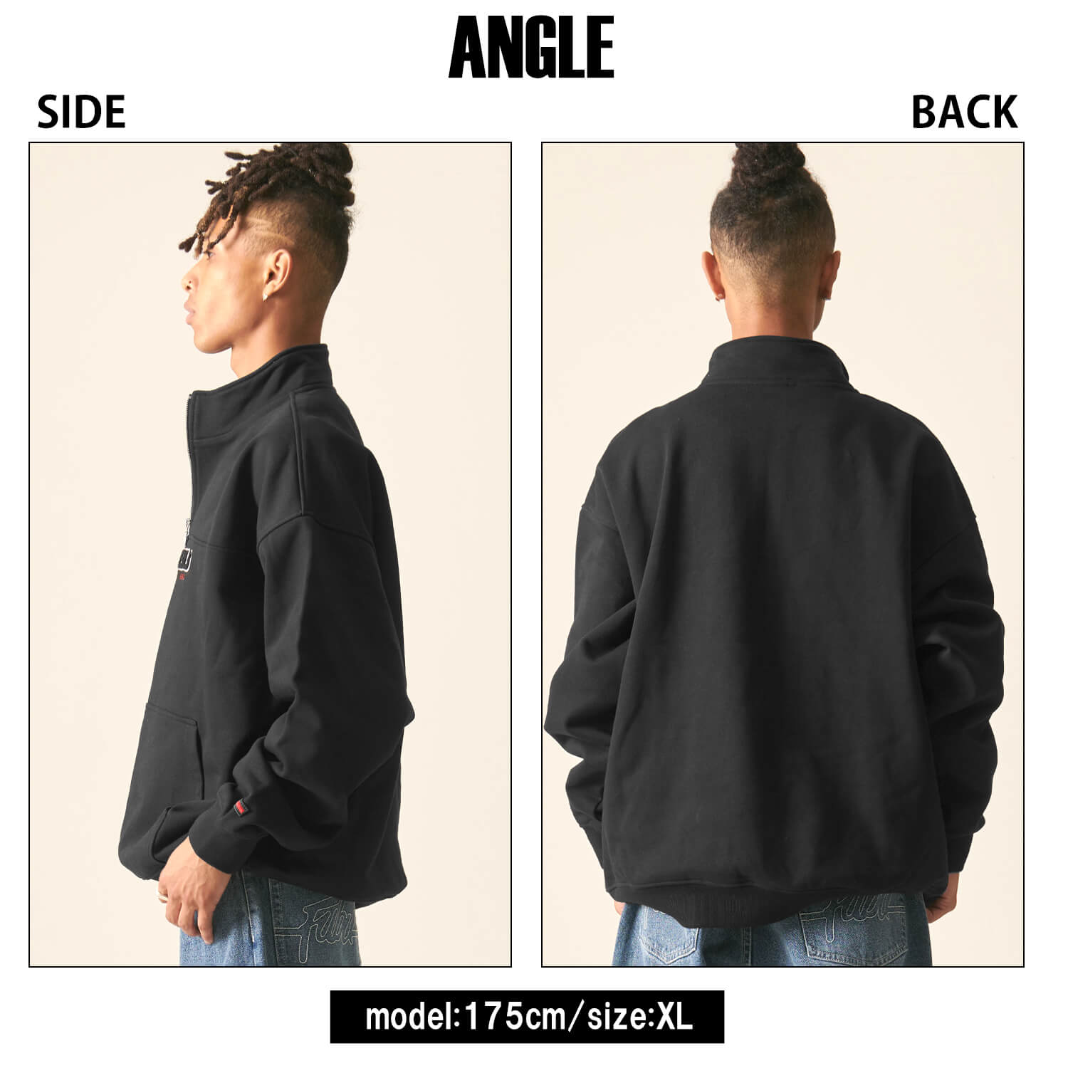 FUBU（フブ） 特価/FUBU スウェット メンズ 長袖 ハーフジップ 秋 冬