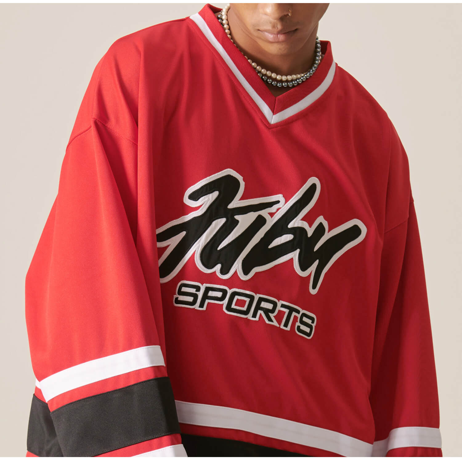 FUBU フブ シャツ メンズ 長袖 ジャージ ホッケーシャツ ゲーム FUBU フブ シャツ メンズ 長袖 ジャージ ホッケーシャツ ゲーム