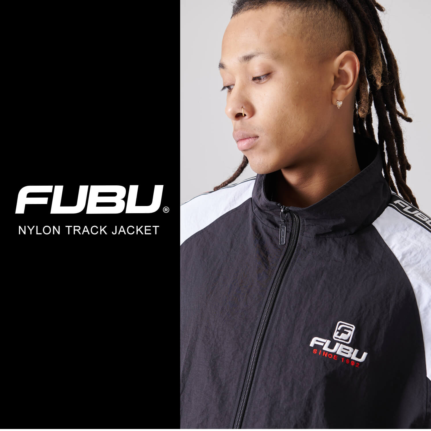 FUBU（フブ） ジャケット メンズ 長袖 ナイロンジャケット ブルゾン