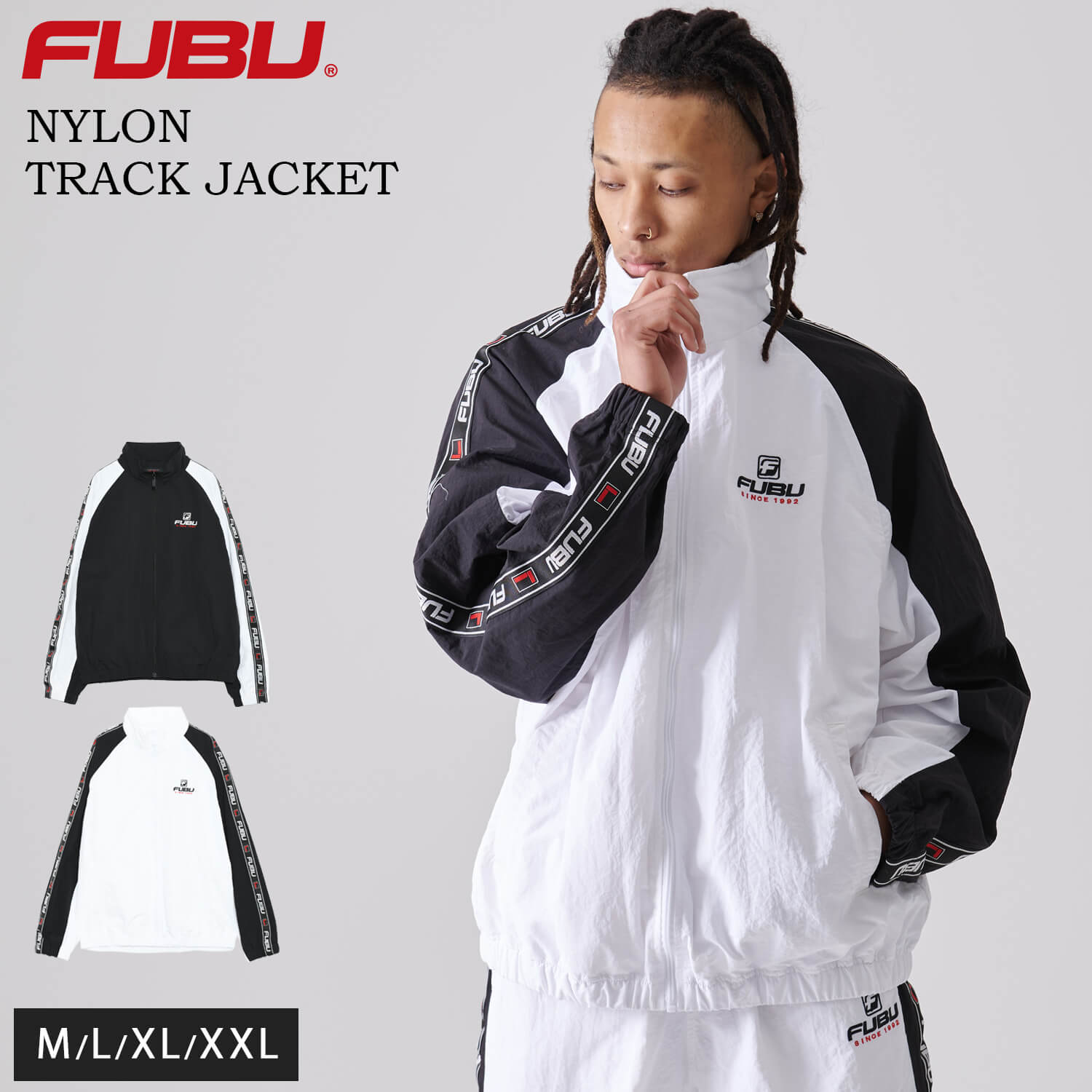 FUBU（フブ） ジャケット メンズ 長袖 ナイロンジャケット ブルゾン