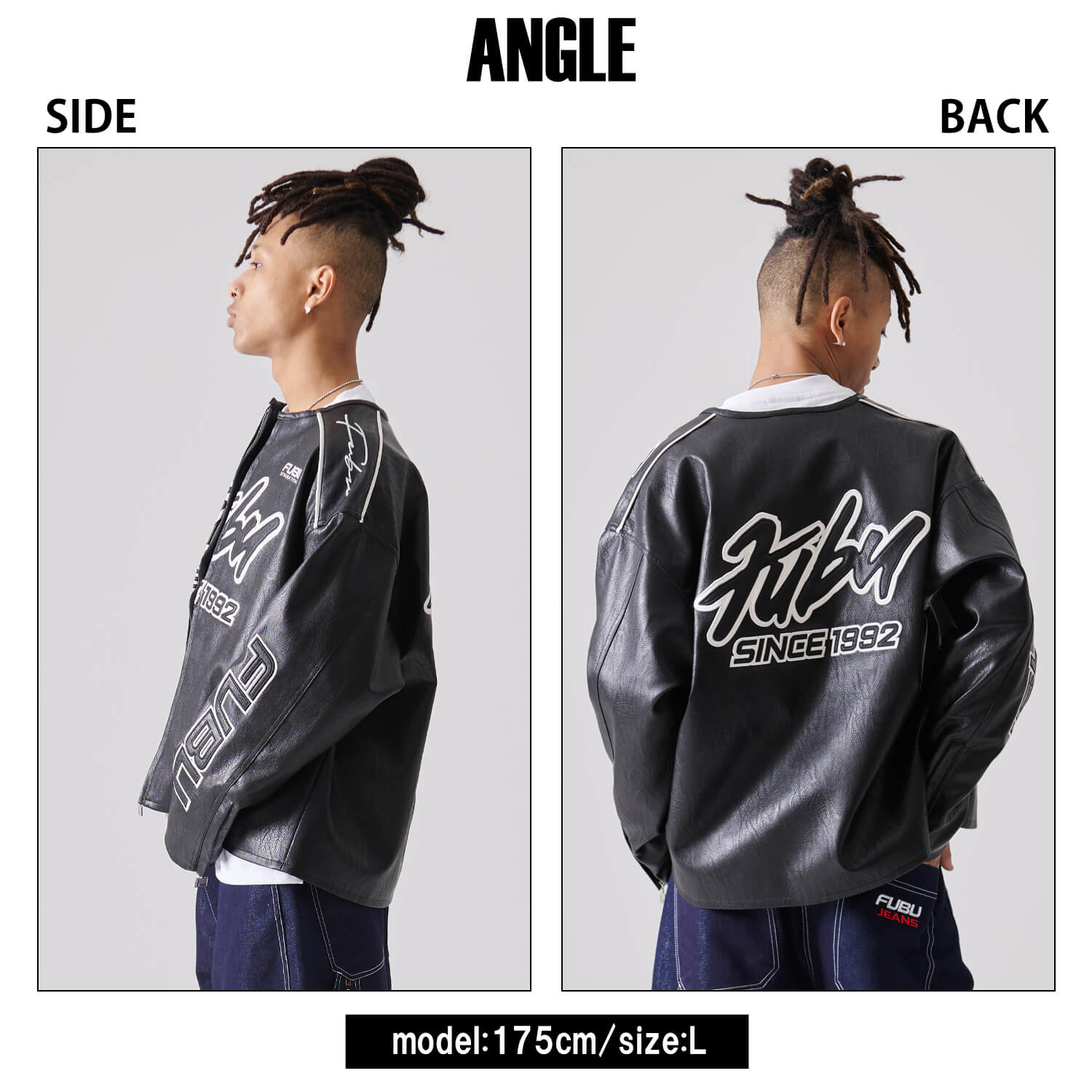FUBU フブ ジャケット メンズ 長袖 レザージャケット MA-1 FUBU フブ ジャケット メンズ 長袖 レザージャケット MA-1