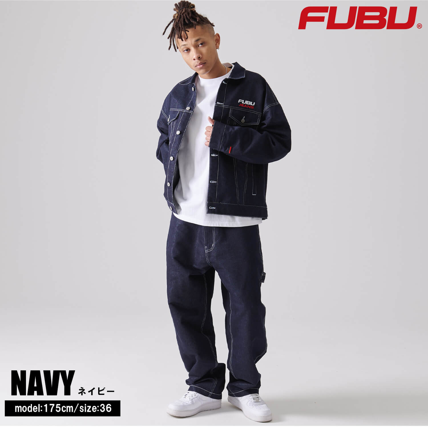 90s FUBU フブ 極太 デニム オーバーオール XXL 楽天市場】FUBU フブ デニムジャケット アウター 長袖 Gジャン