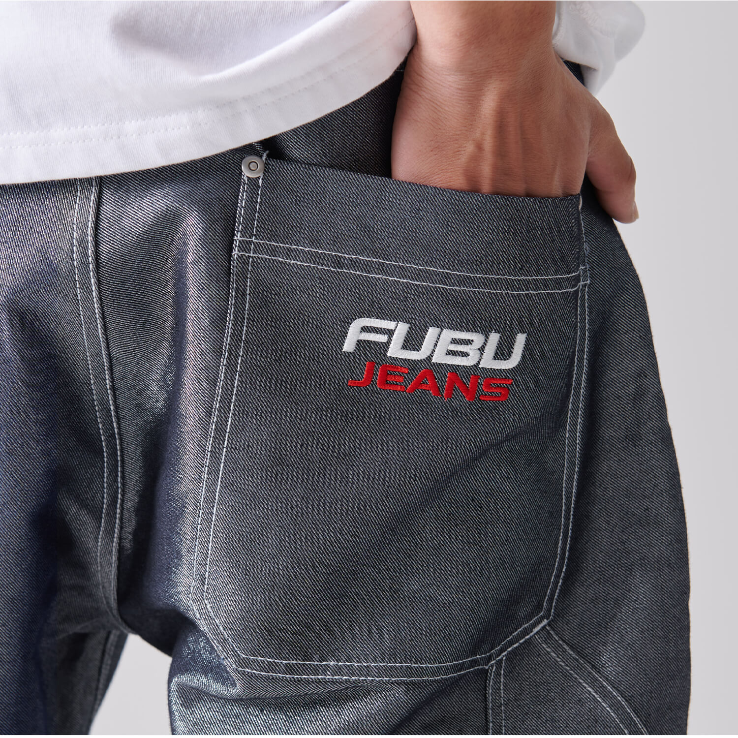 FUBU（フブ） デニムパンツ メンズ ロングパンツ ワイドパンツ