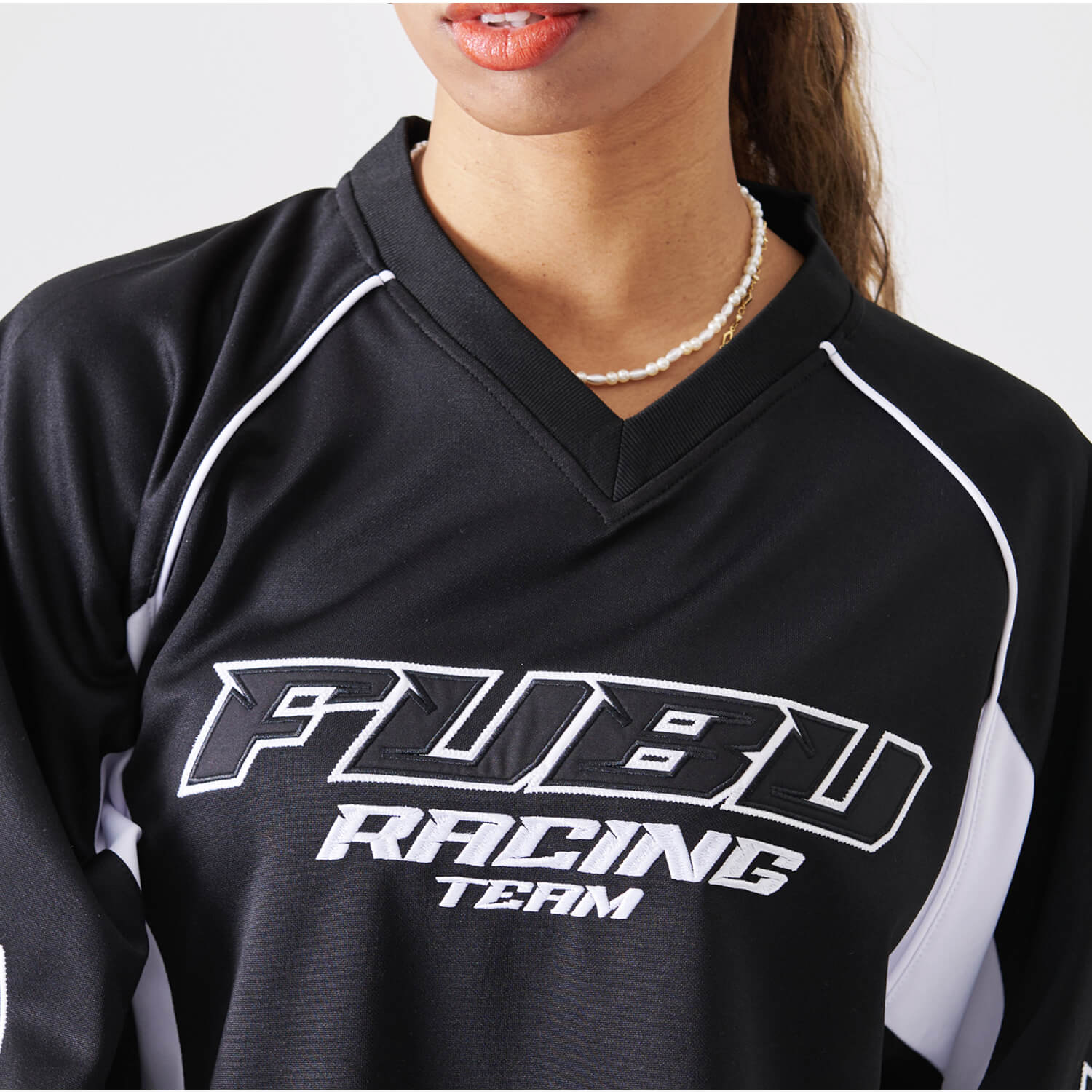 FUBU フブ シャツ メンズ 長袖 ジャージ レーシングシャツ