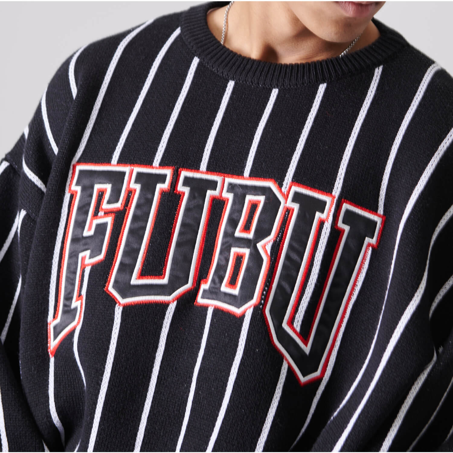 FUBU（フブ） セーター メンズ 長袖 春 秋 冬 ニット アクリル