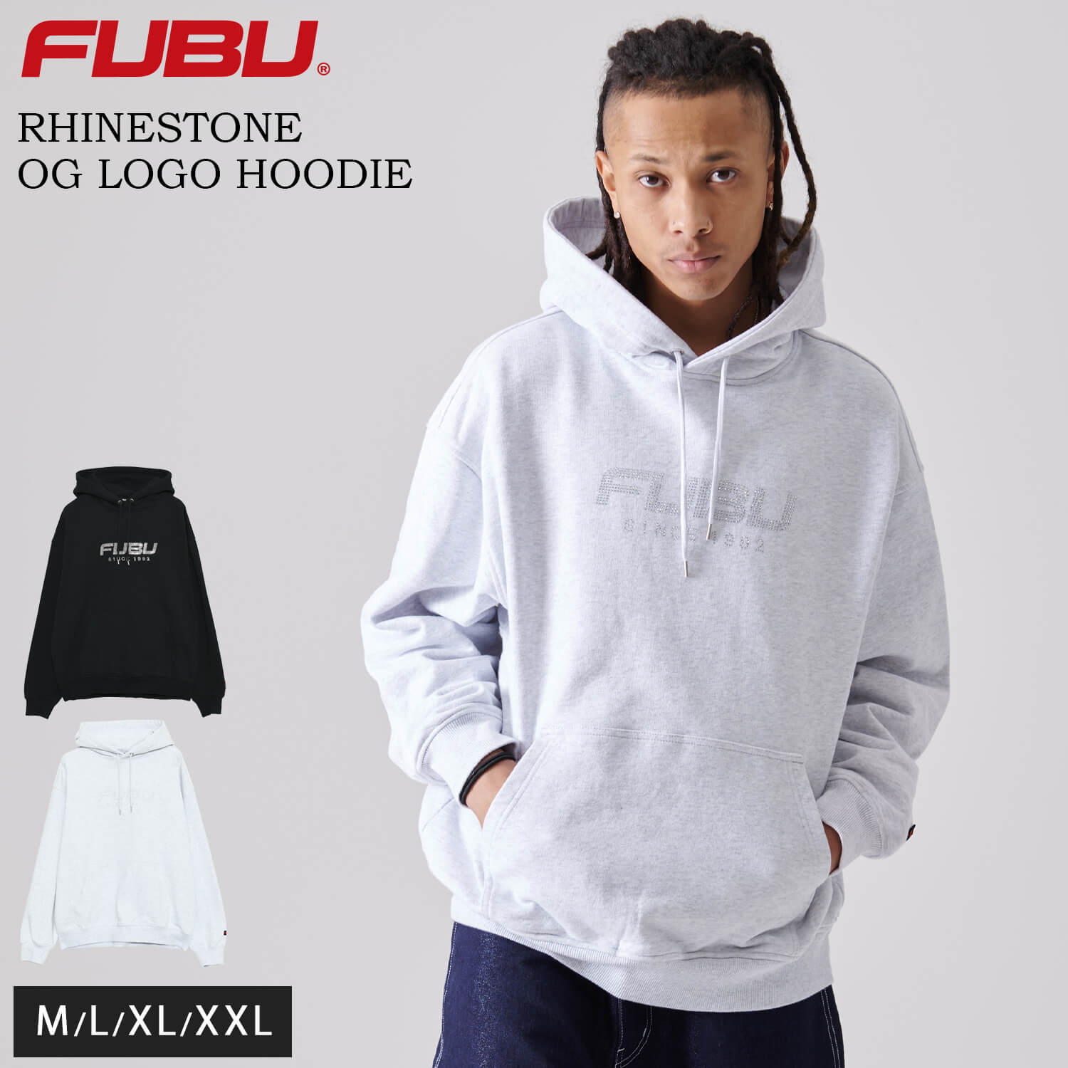 FUBU（フブ） パーカー メンズ 長袖 スウェット フーディ 春 秋 冬