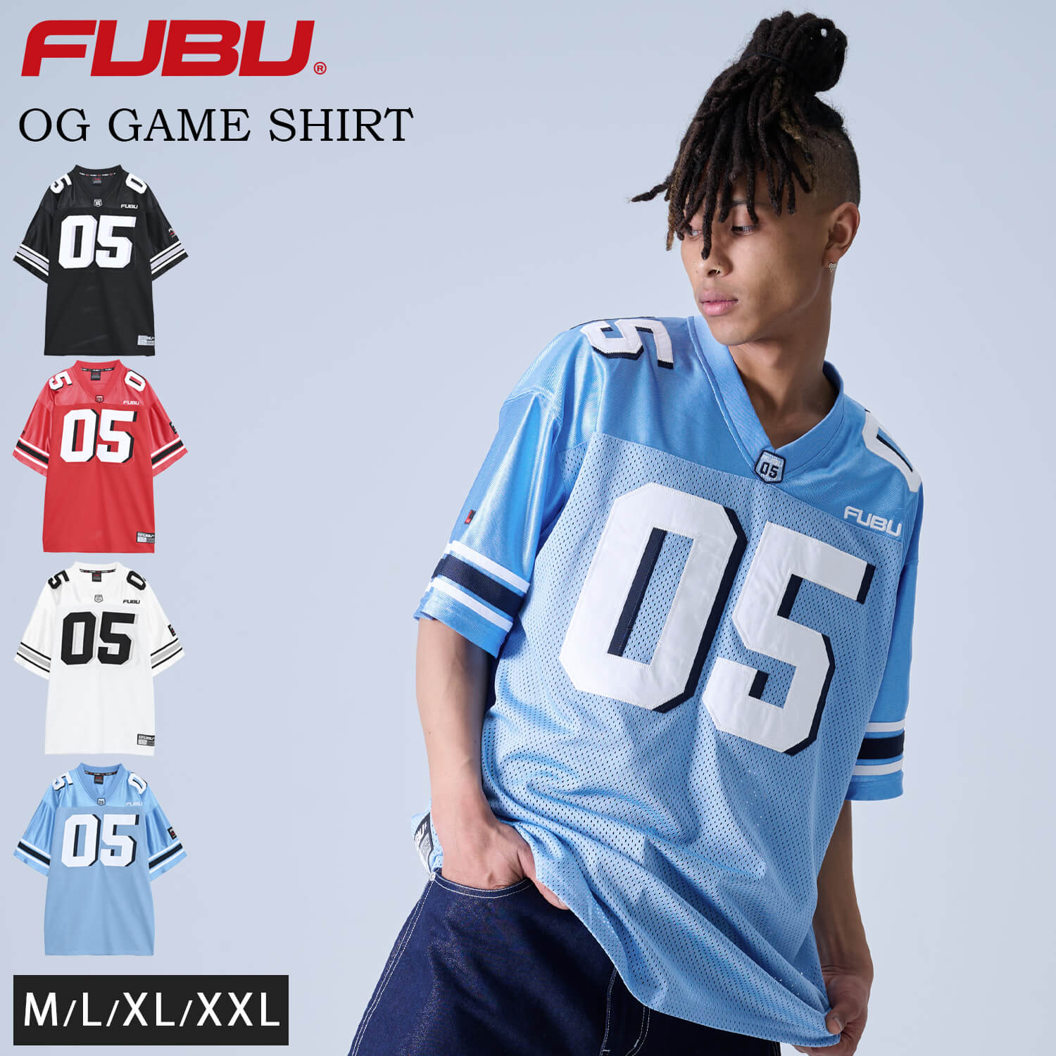 FUBU フブ ゲームシャツ メンズ 半袖 シャツ ヒップホップ 古着