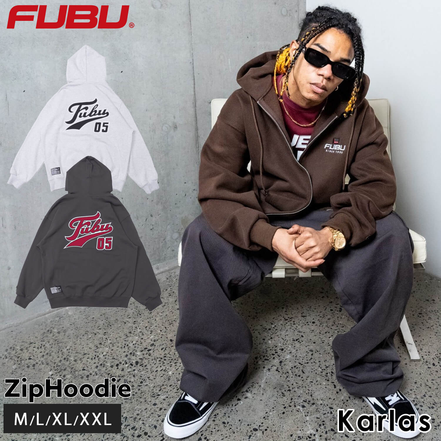 FUBU フブ パーカー メンズ レディース 長袖 スウェット フーディー ジップアップ フルジップ 裏起毛 トップス ストリート系 :  fau-32709 : Karlas カルラスヤフー店 - 通販 - Yahoo!ショッピング