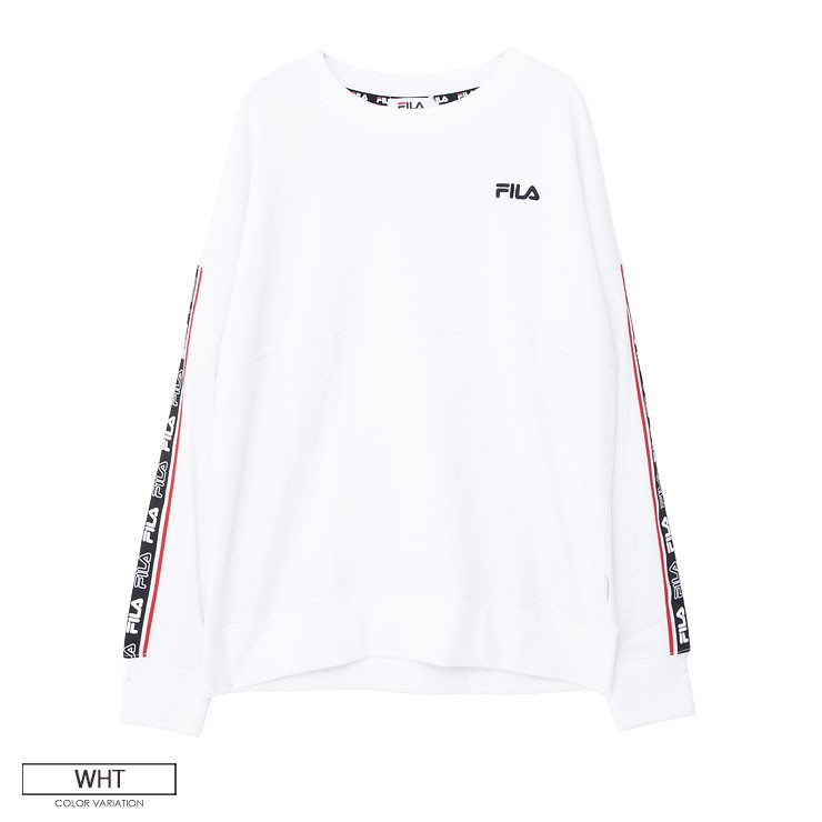 Fila ロゴテープトレーナー メンズ レディース ブランド トップス スウェット プルオーバー 春 秋 冬 服 ロゴ Fh7613 Fh7613sale Outfit 通販 Yahoo ショッピング