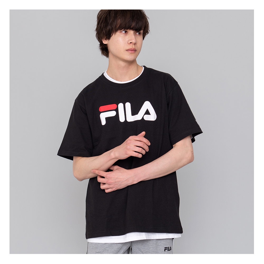 セール フィラ Fila Tシャツ メンズ レディース 半袖 ロゴtシャツ プリント スポーツ ブランド 人気 ペアルック シンプル 白 黒 ネイビー Ac スポーツブランド ウェア バッグ Outfit 通販 Yahoo ショッピング