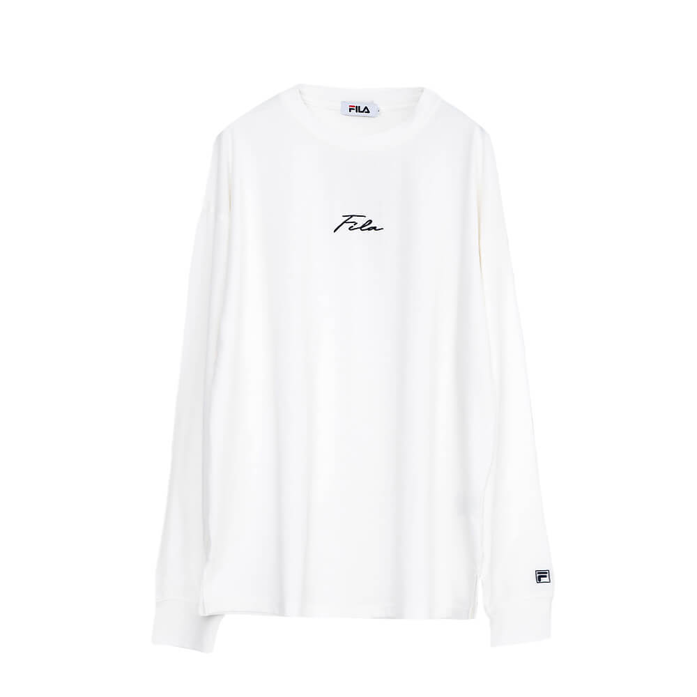 フィラ FILA ロンT 長袖Tシャツ メンズ  レディース ブランド 韓国 無地 ロゴ 綿 カジュアル スポーツウェア karlas｜outfit-style｜02