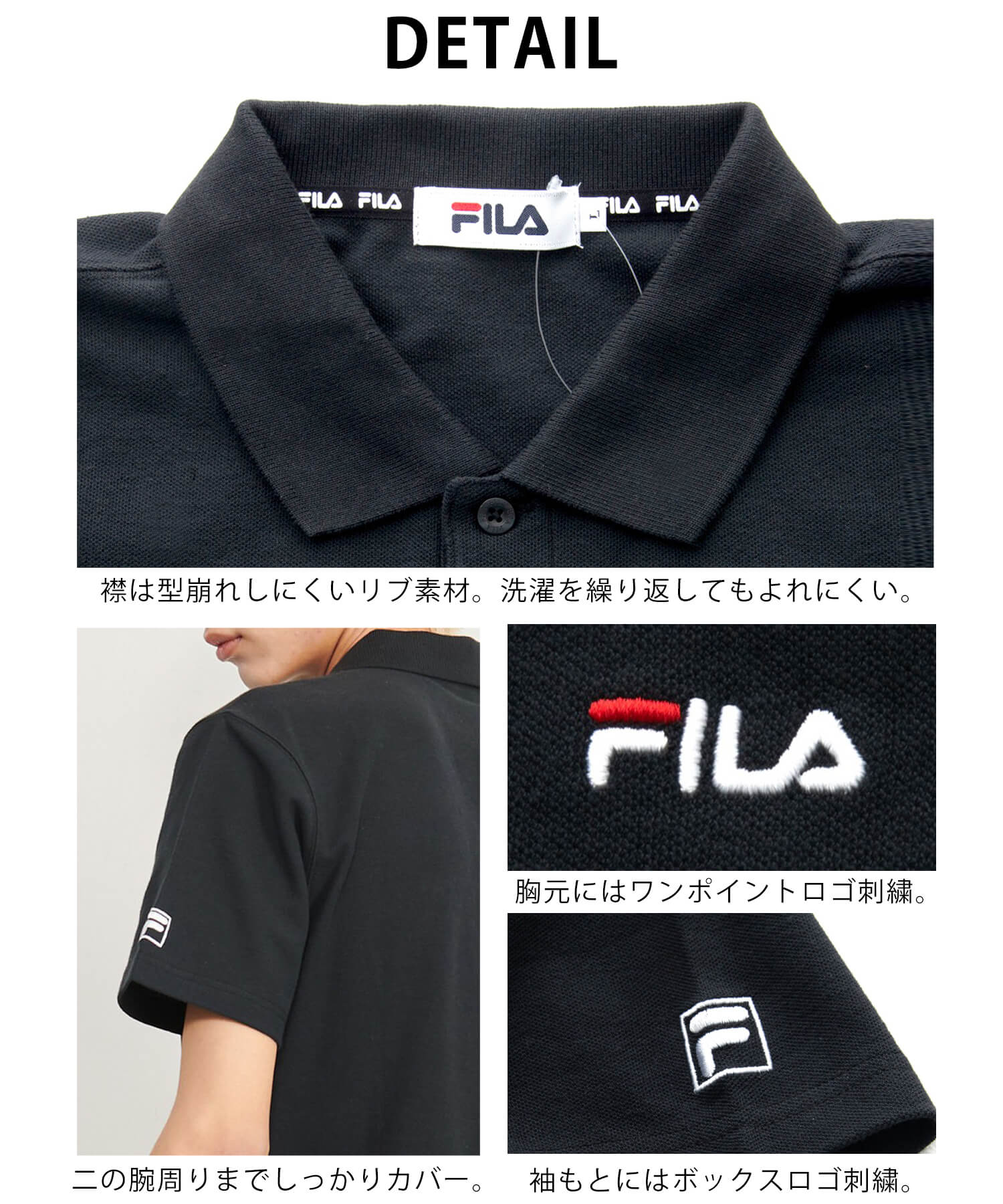 新品【5L】FILA GOLF フリージング鹿の子　ポロシャツ(接触冷感) FILA GOLF フリージング鹿の子 ポロシャツ(フィラ ゴルフ)(吸汗
