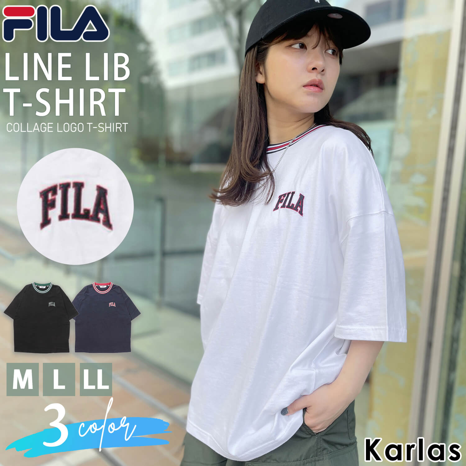 FILA フィラ Tシャツ レディース 半袖 無地 コットン 綿100％ ロゴ