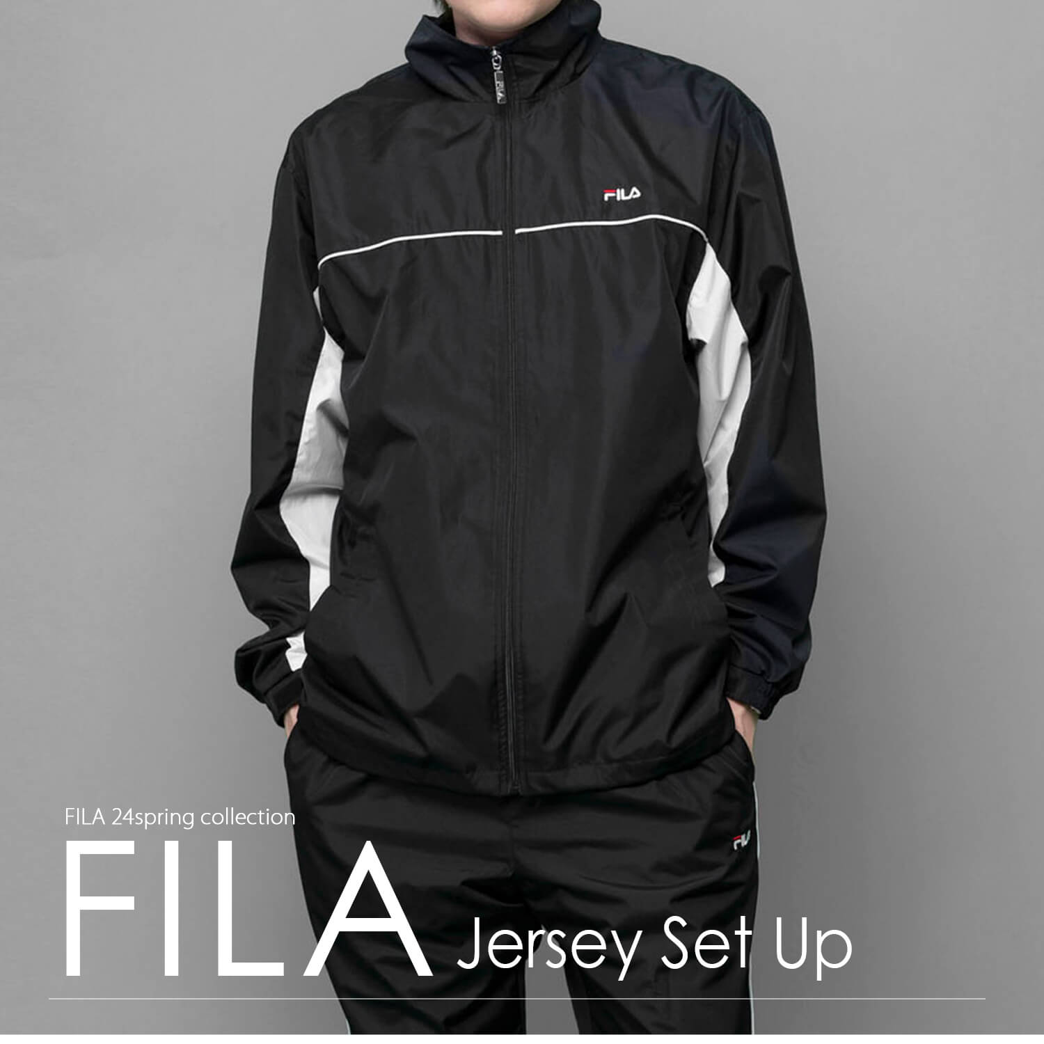 FILA フィラ ジャージ メンズ 上下 セット セットアップ 裏メッシュ 