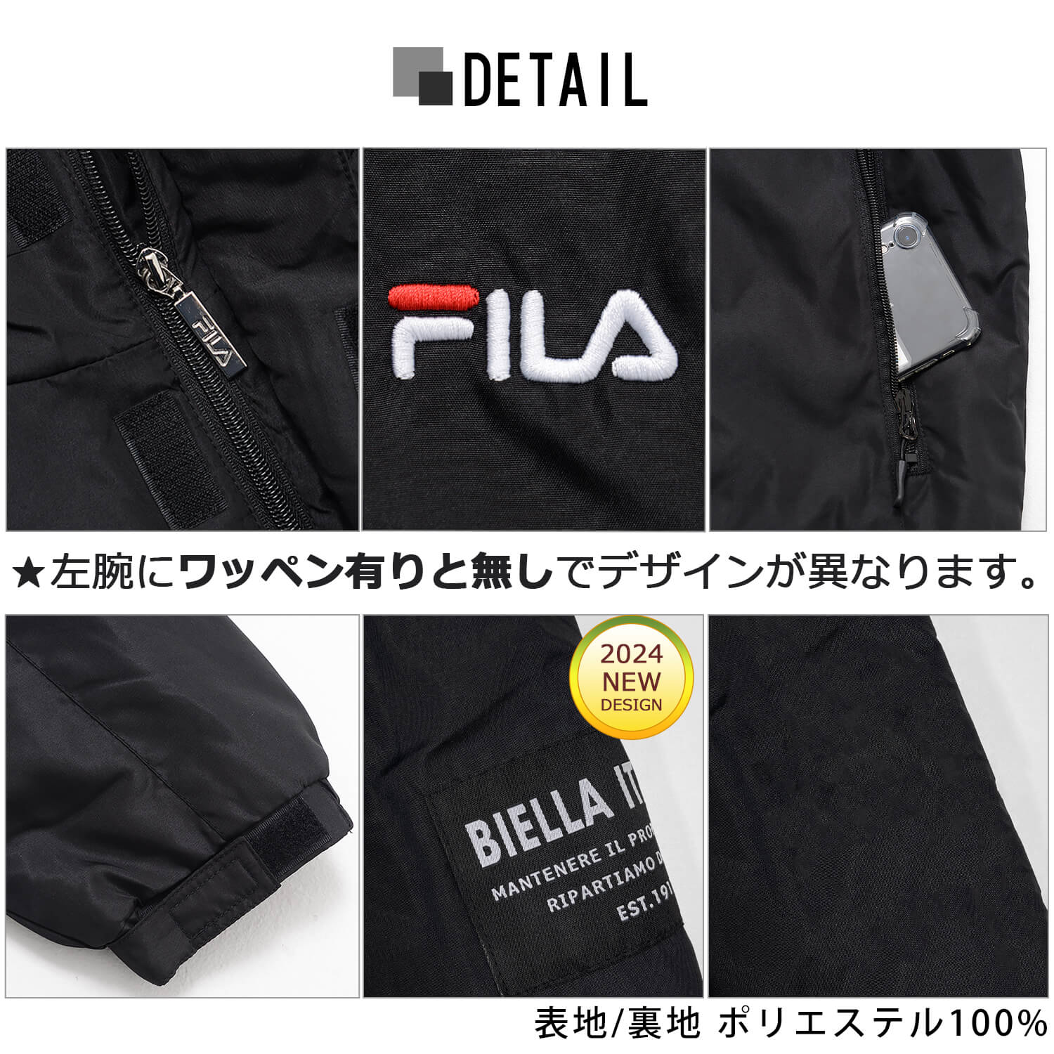 FILA フィラ 中綿ジャケット メンズ アルミコーティング フード FILA フィラ 中綿ジャケット メンズ アルミコーティング フード