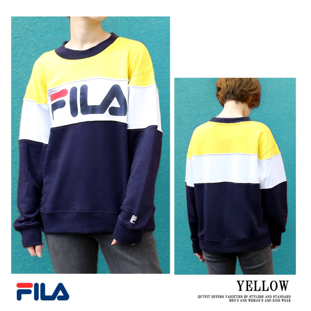 Fila フィラ トレーナー レディース スウェット 上 長袖 薄手 厚手 おしゃれ スポーツ ブランド スエット ロゴ 刺繍 Fl15 Fl1500 Outfit 通販 Yahoo ショッピング