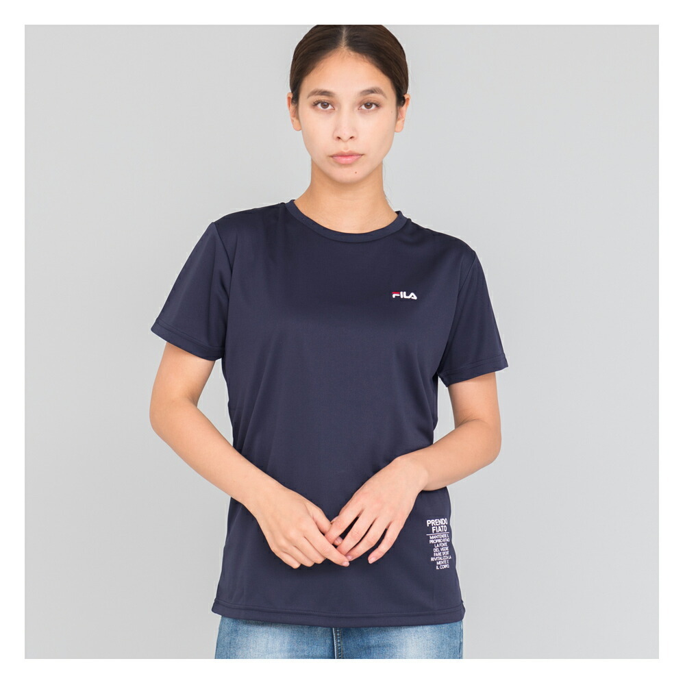 Fila フィラ Tシャツ レディース 半袖 Uvカット 丸首 スポーツウェア ランニング ゴルフ テニス ホームウェア ブランド おしゃれ 可愛い Fl1550 Fl1550 Outfit 通販 Yahoo ショッピング