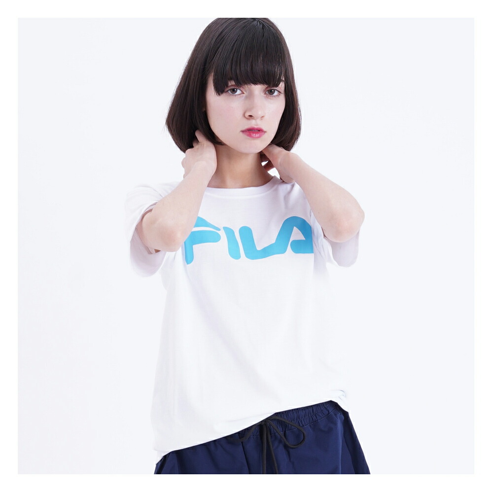 Fila フィラ Tシャツ レディース 半袖 おしゃれ 可愛い 人気 スポーツ ブランド カットソー Fl1563 Fl1563 Outfit 通販 Yahoo ショッピング