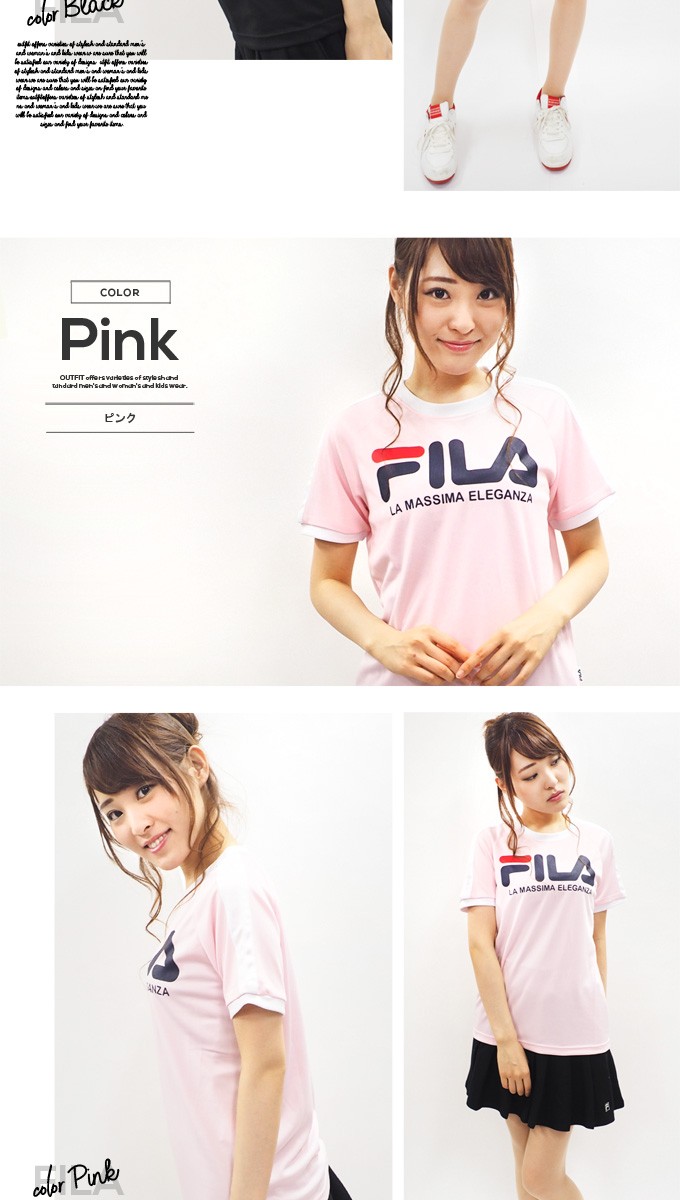 FILA（フィラ） FILA tシャツ レディース 半袖 おしゃれ 可愛い