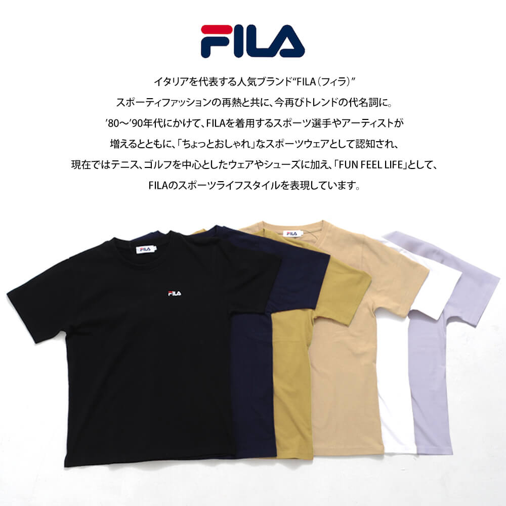 フィラ FILA Tシャツ レディース 半袖 綿100％ 吸汗 スポーツウェア