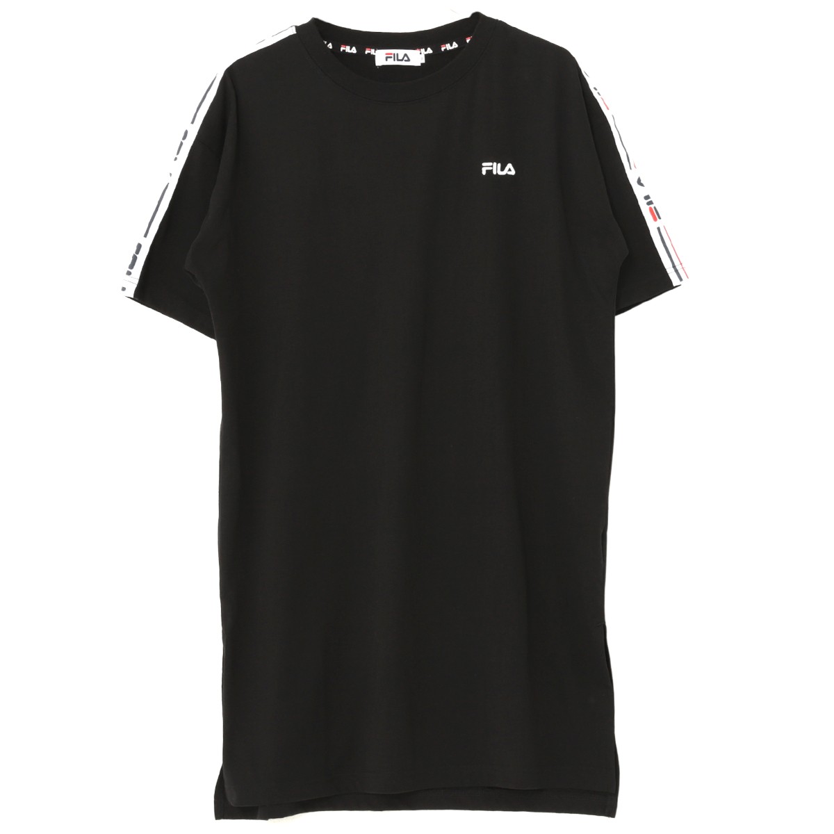 Fila フィラ ワンピース レディース ロゴニットテープtワンピ Tシャツ Tワンピ 半袖 五分袖 Fl1804 Outfit Fl1804 Outfit 通販 Yahoo ショッピング