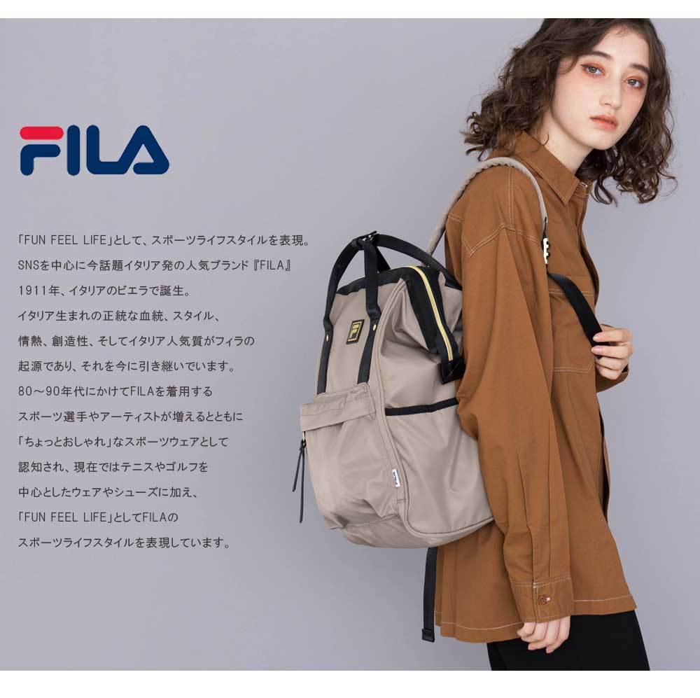 FILA リュック レディース メンズ フィラ 口金 がま口 バッグ リュックサック バッグ 大容量 A4