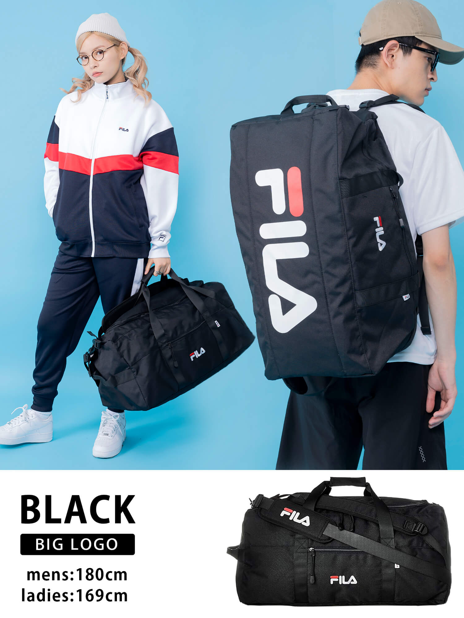 【予約】フィラ FILA ボストンバッグ 3way メンズ 大容量 47L 50L  リュック 内ポ...