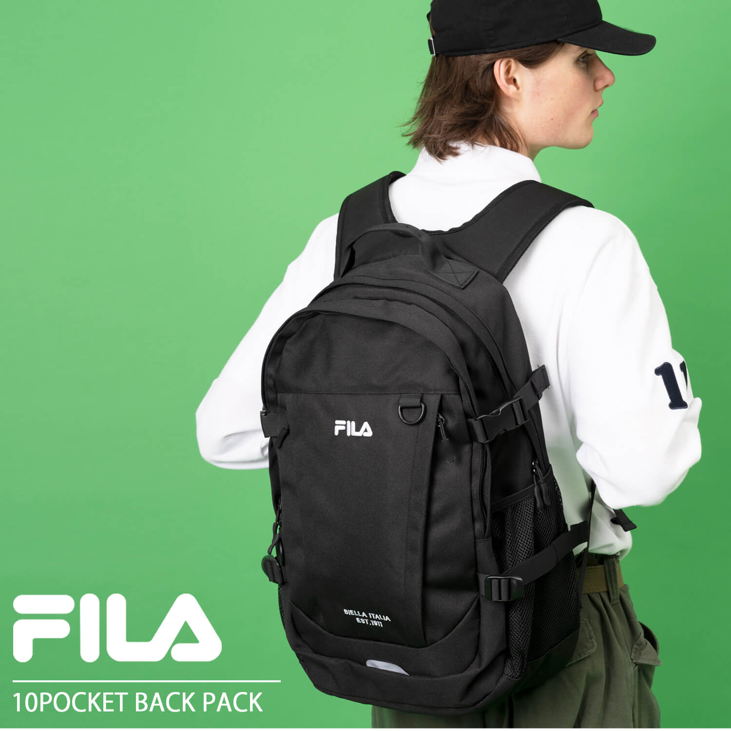 FILA フィラ リュック 大容量 約25L メンズ レディース リュックサック 通学 通勤  2層...