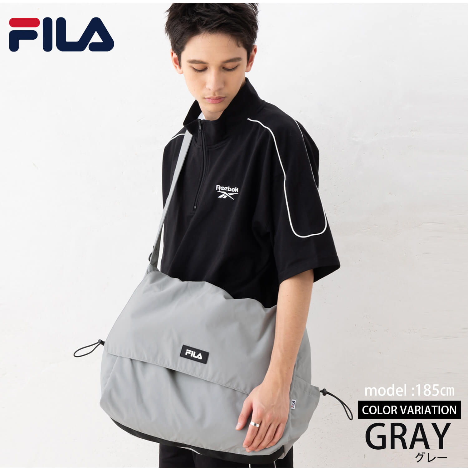 FILA(フィラ)★ベーシックラージメッセンジャーバッグ FILA フィラ ショルダーバッグ メンズ レディース 軽量 大容量