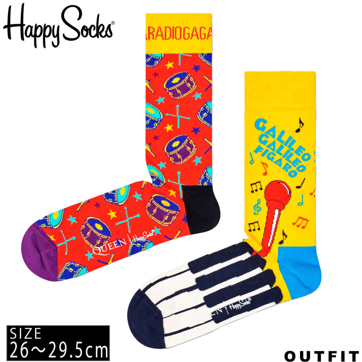 HappySocks ハッピーソックス メンズ 靴下 クルー丈 クルーソックス 総柄 派手 カラフル ソックス ユニセックス 男性 紳士 綿混  かわいい おしゃれ karlas : happysocks-m01 : Karlas カルラスヤフー店 - 通販 - Yahoo!ショッピング