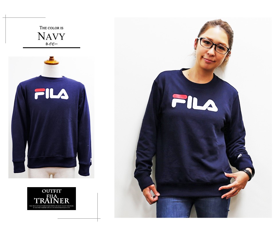 fila フィラ レディース 裏毛 ロゴプリント トレーナー