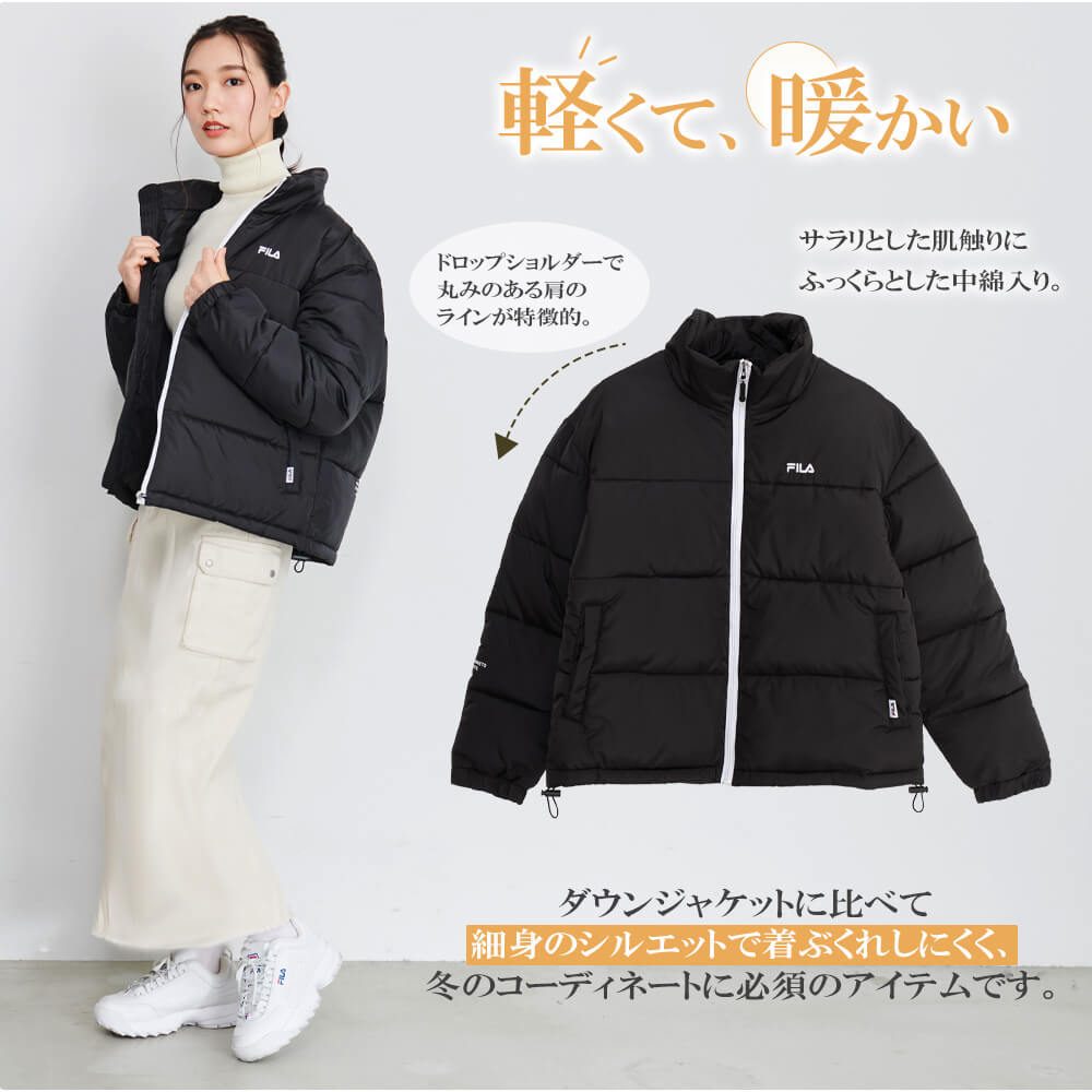 タイムセール】FILA フィラ 中綿ジャケット アウター レディース 中綿コート ショート丈 軽量 軽い 保温 秋 冬 スポーツウェア【別注】  :fl1936:Karlas カルラス(OUTFIT) - 通販 - Yahoo!ショッピング