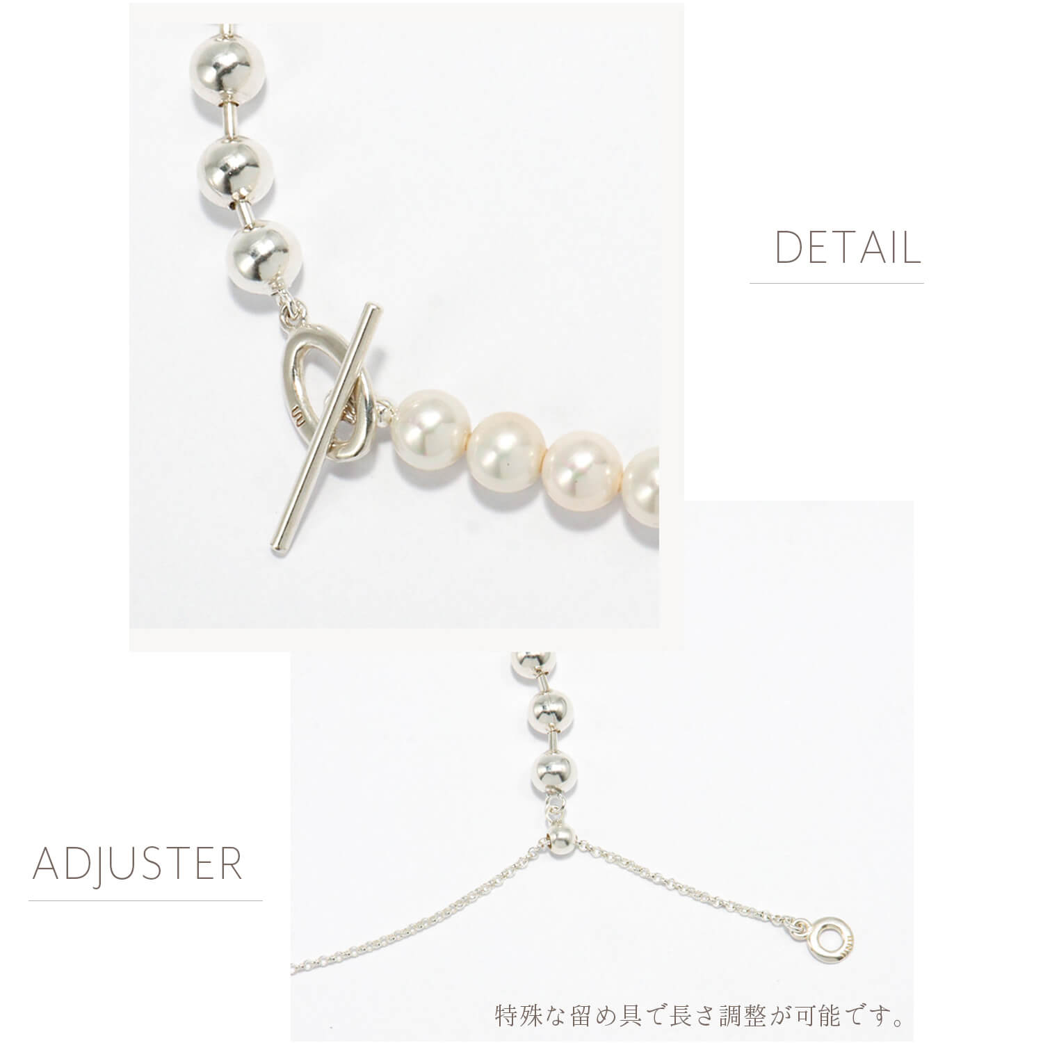 UNIJ ユニジェイ ネックレス シルバー925 パール レディース UNIJ ユニジェイ ネックレス シルバー925 パール レディース