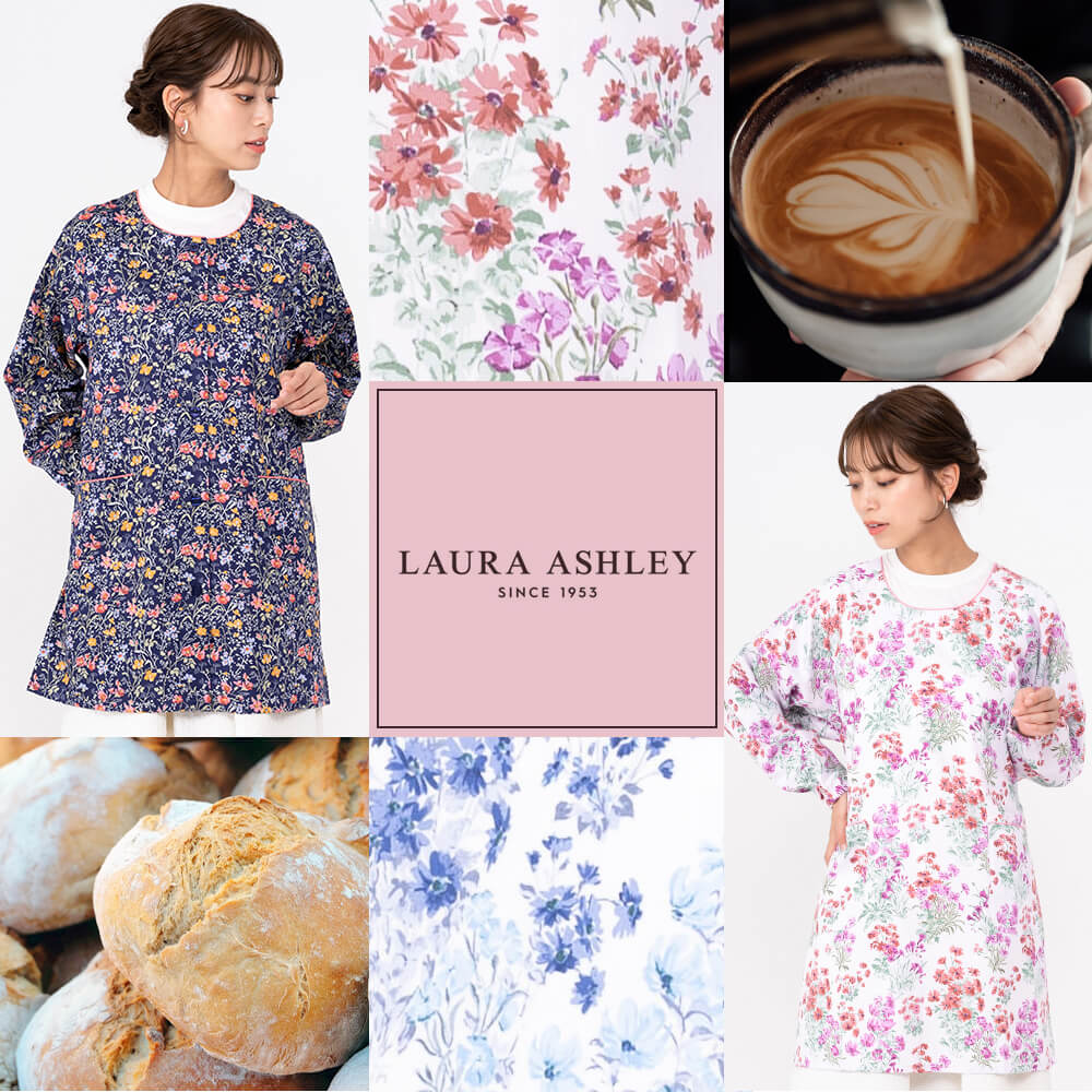LAURA ASHLEY ローラアシュレイ レディース 割烹着 エプロン