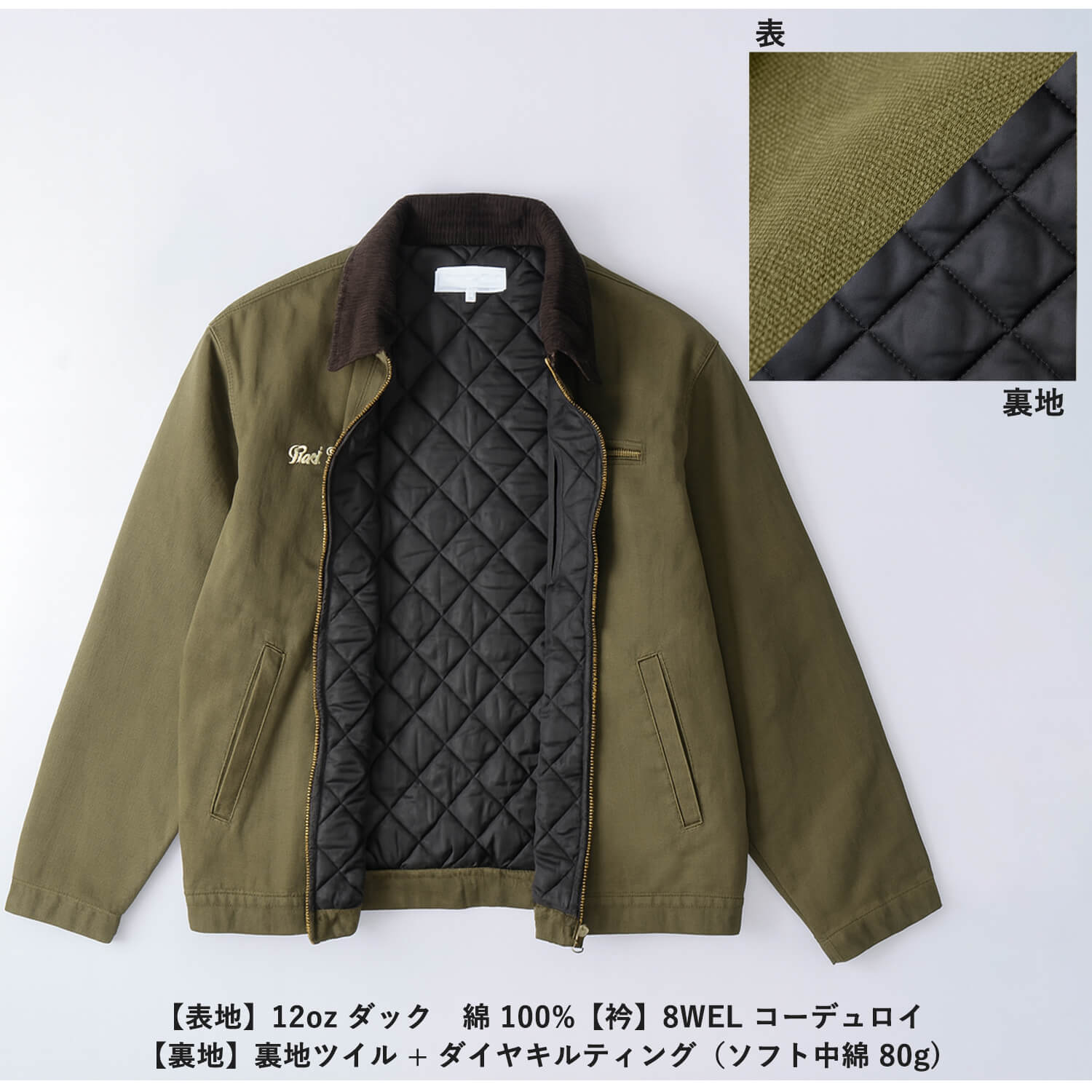 RED KAP（レッドキャップ） ワークジャケット メンズ 12ozダック 中綿