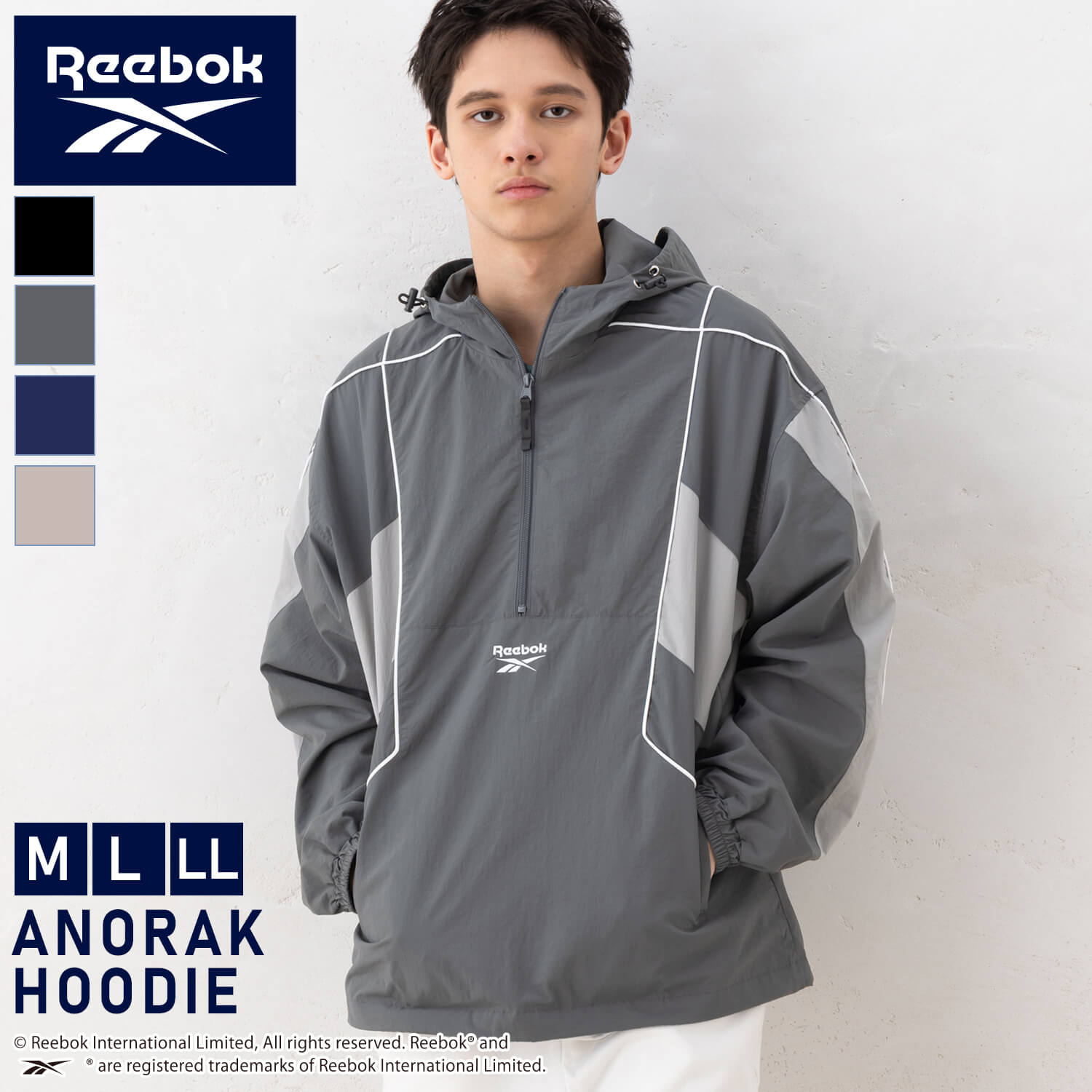 Reebok フード付きアノラックジャケット L/50 楽天市場】Reebok リーボック アノラックパーカー レディース