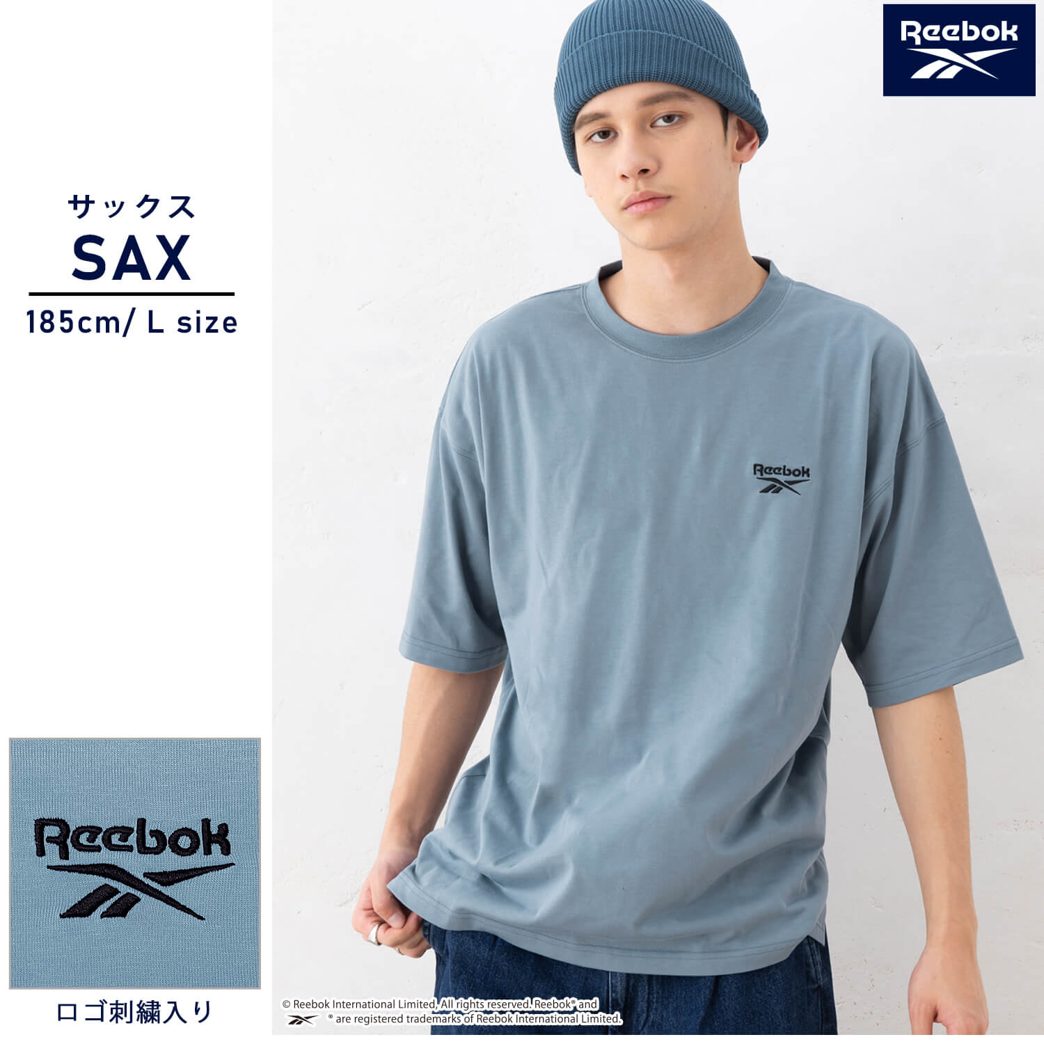 Reebok（リーボック） Tシャツ メンズ レディース 半袖 ワンポイント