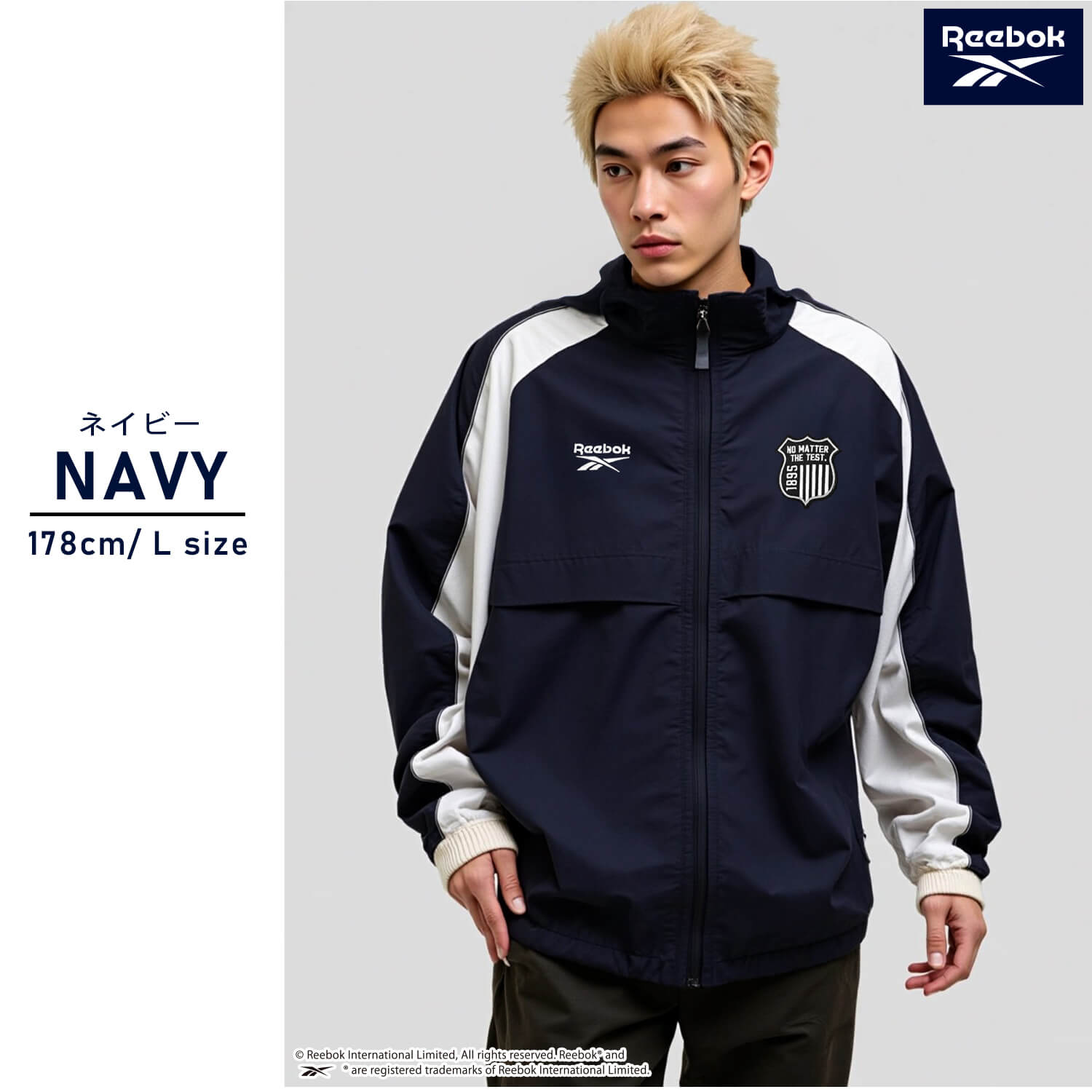 Reebok（リーボック） 特価/Reebok ナイロンジャケット 長袖 軽量 防風