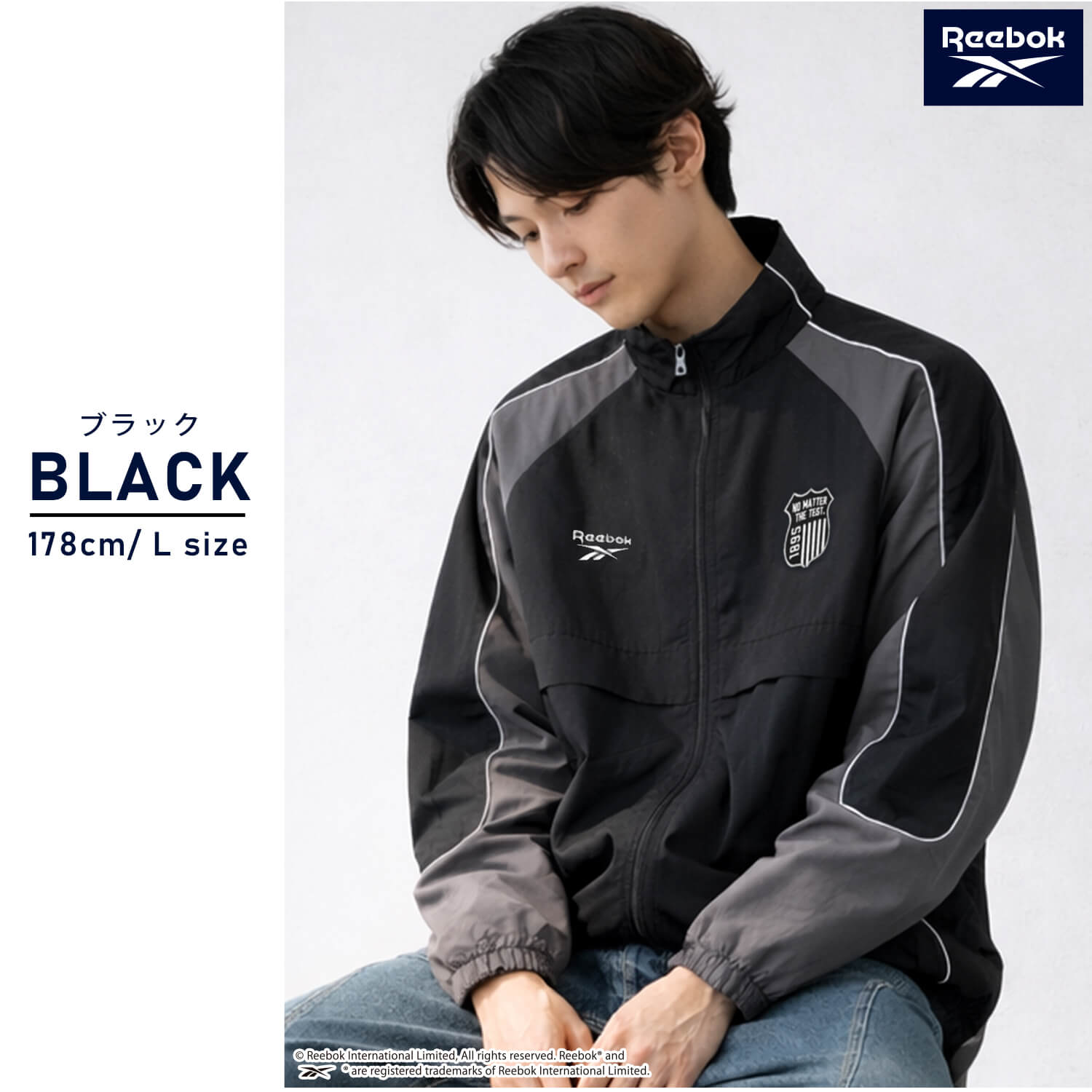 Reebok（リーボック） 特価/Reebok ナイロンジャケット 長袖 軽量 防風