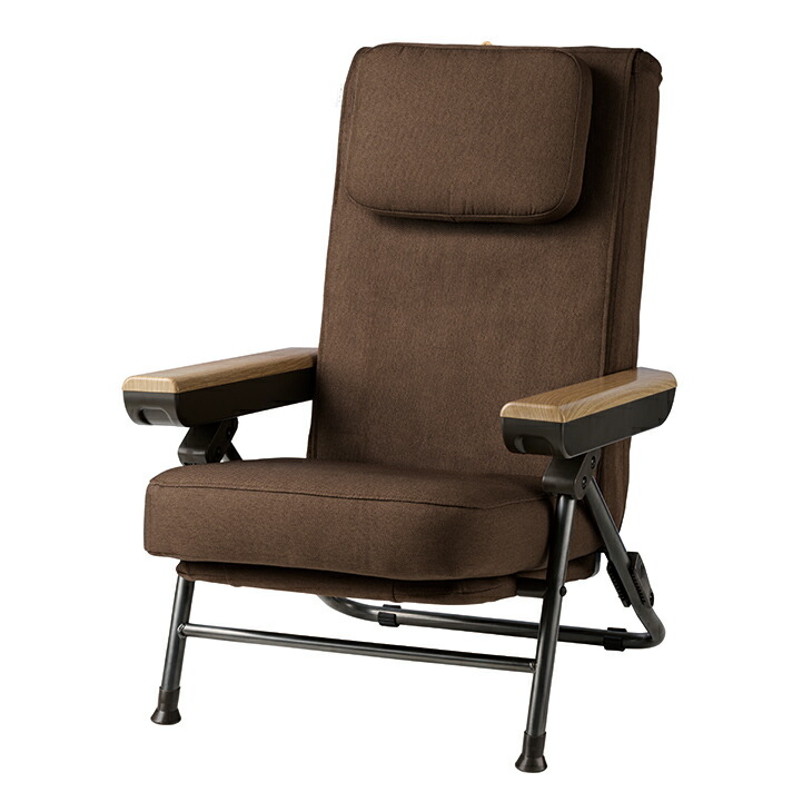 智*代様 AIMY リクライニング座椅子 ブラウン AiMY（エイミー） マッサージチェア 折りたたみ マッサージ機