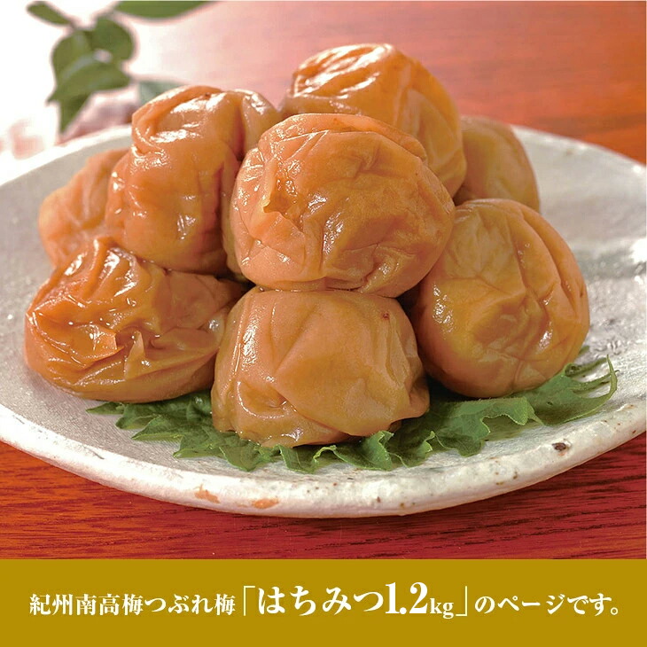 紀州南高梅つぶれ梅はちみつ 塩分約3% 1.2kg 紀州南高梅 南高梅 梅干し