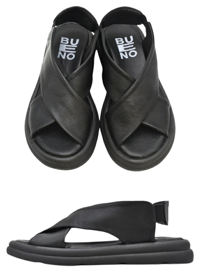 ブエノシューズ BUENO SHOES クロスベルトサンダル a2603 本革 厚底