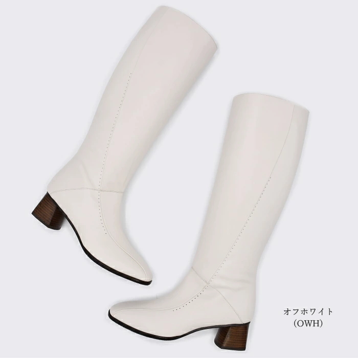 apres アプレ ロングブーツ 8650367 本革 日本製 防滑 ヒールアップ