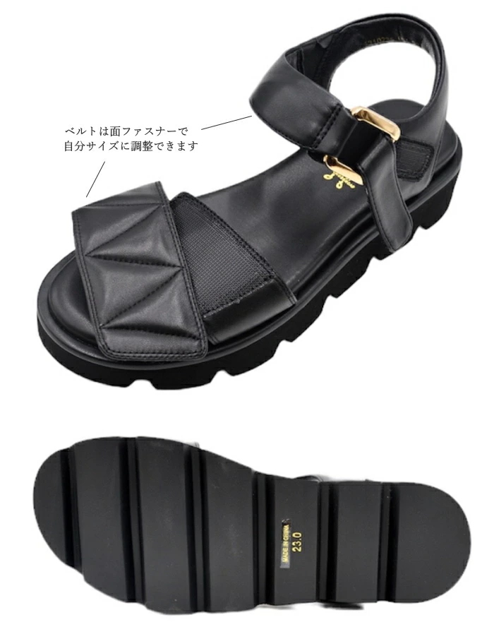 新着 あしながおじさん 厚底 サンダル 1310235 パデットサンダル 靴