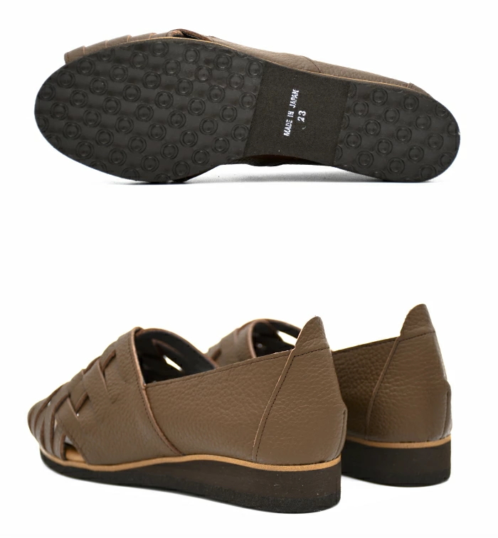 Figurino フィグリーノ メッシュ オープントゥシューズ F1457 幅広 3E