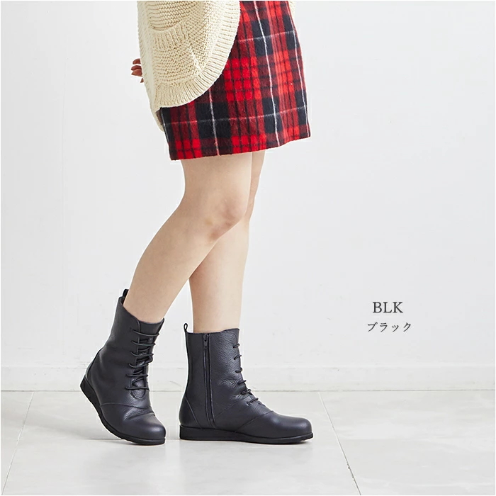 Figurino フィグリーノ レースアップブーツ F1508 日本製 本革 軽量