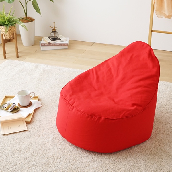 ビーズクッション スノーボム ブラウン ベージュ グリーン レッド 布