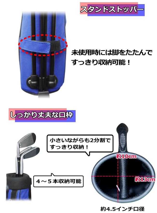 ゴルフ セルフスタンドバッグ サンデーバッグ サンデーバック 新品未使用 セルフプレーに シンプル Nologo-Ssc ショルダーベルト付き  選べる3色