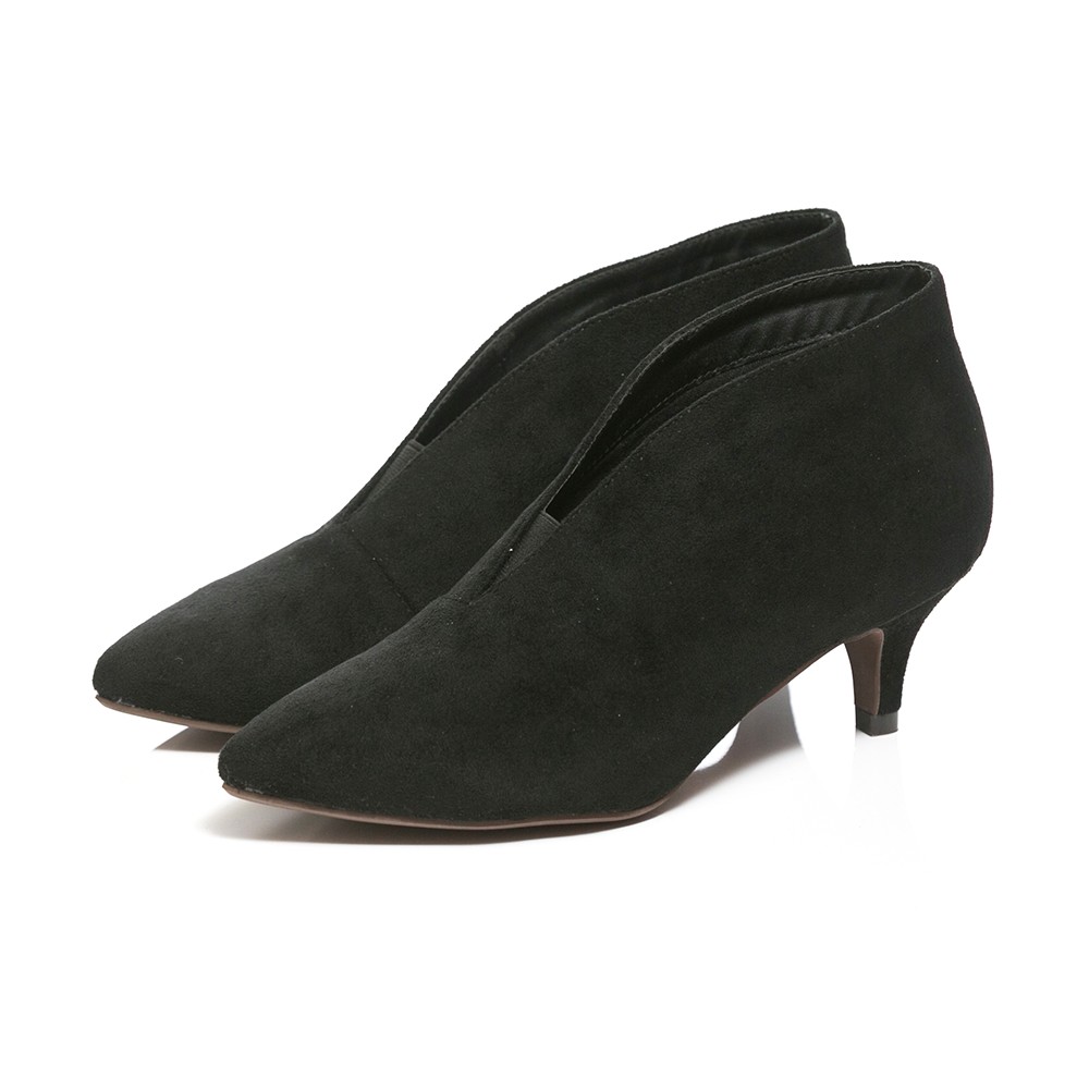 レディース ブーツ ポインテッドトゥ ショートブーツ ブーティ 5cmヒール Vカット 送料無料 4 22 12 59マデ 1 599円 Pre Welleg From アウトレットシューズ 通販 Paypayモール