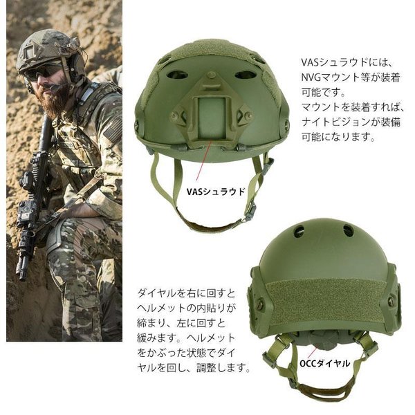 SHENKEL シェンケル PJタイプ タクティカルヘルメット 3色